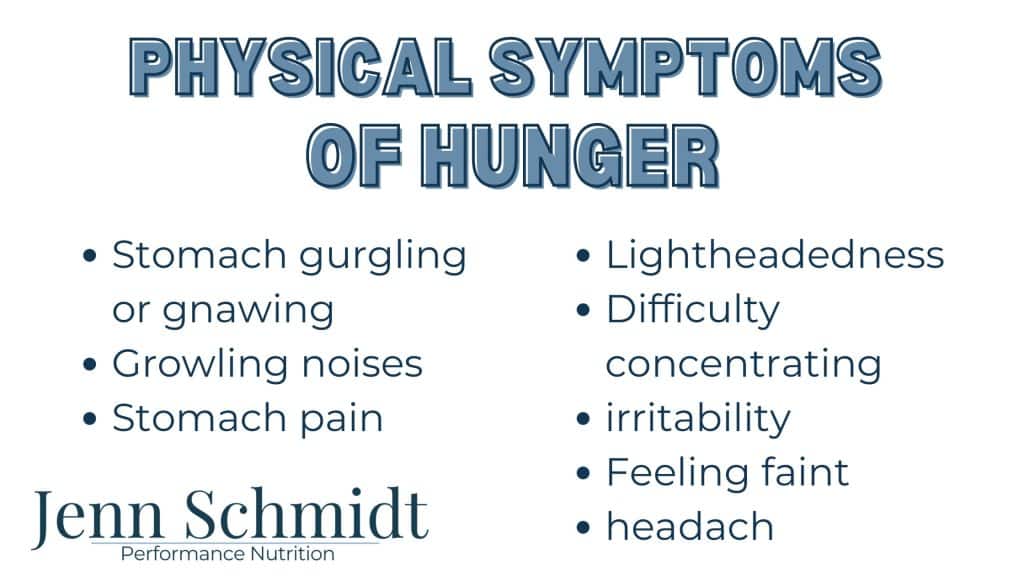 Types of Hunger — Physical symptoms of hunger